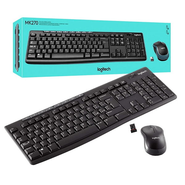 Logitech Wireless Combo MK270 – Ensemble clavier et souris – 2,4 GHz